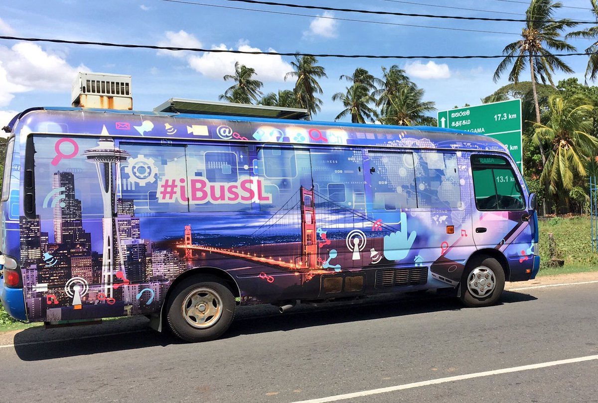 BuduMalli's tweet photo. Earlier it was called #iBusSL and now ‘English on Wheels’.
#iBusSL was a great project by @StateDept and it helped to minimize the #DigitalGap of #SriLanka traning thousands of youth & journalists around the country. Sad they didn’t want to continue the award wining project. https://t.co/6rg1IqM3Is
