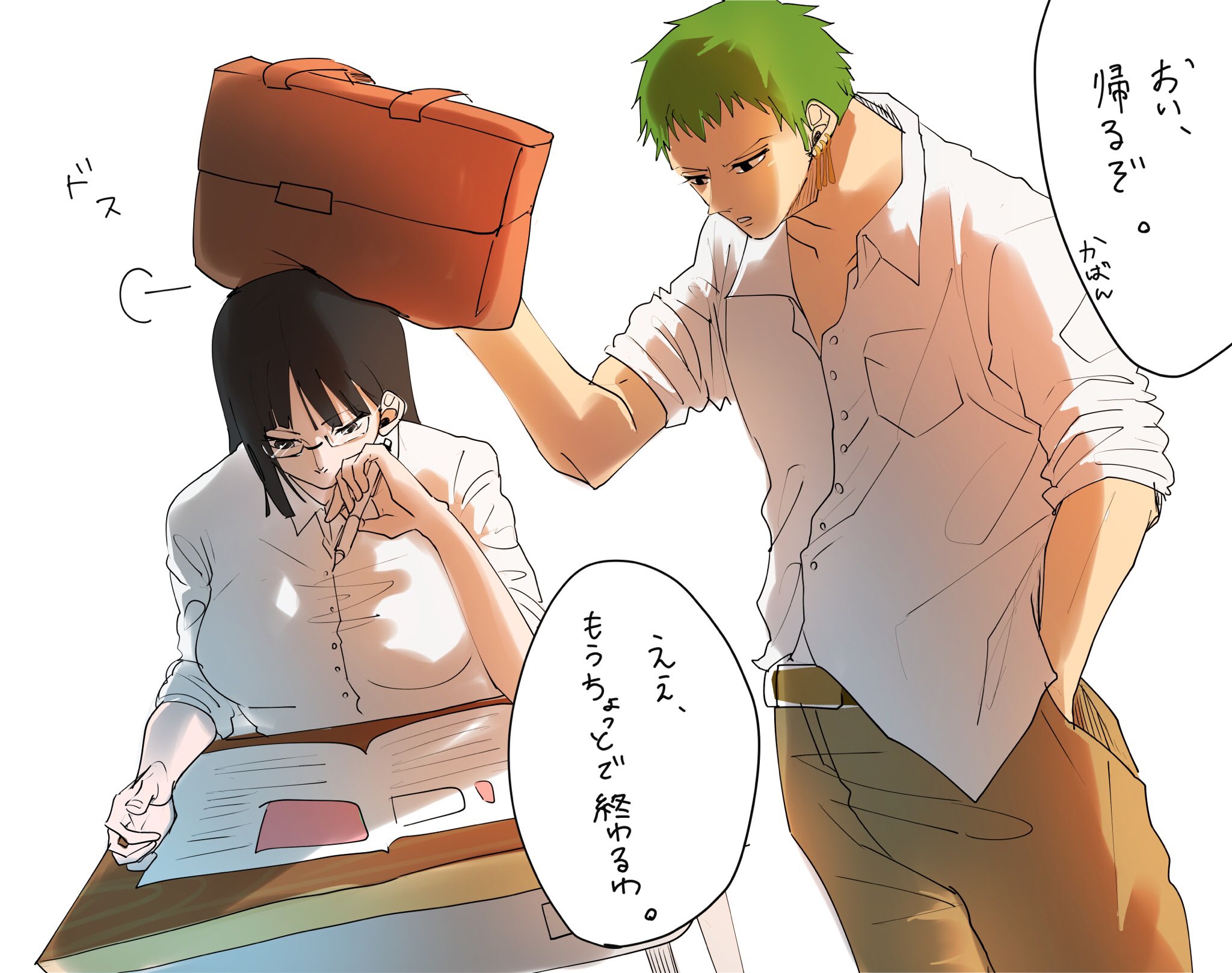 تويتر ピリィ イラスト投稿低浮上中 على تويتر アオハルかよ 部活終わりゾロくんと 学級日誌書いてるロビンちゃん ゾロビン ワンピース アオハルかよ T Co Can5y5tifp