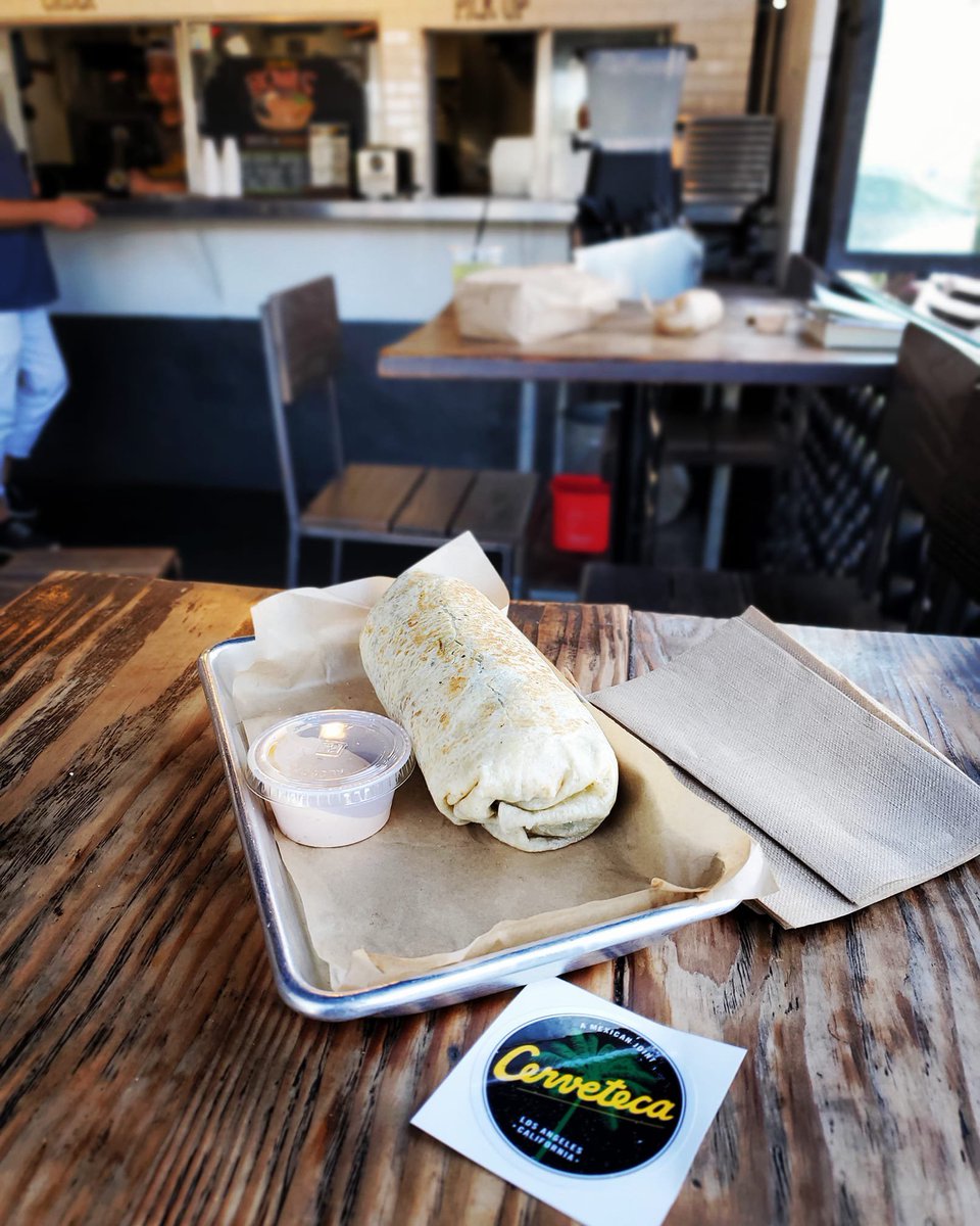 Did you know that we serve our award winning breakfast burritos ALL DAY LONG?! Yup you gotta get yours 🌯⚡️🖤 #cerveteca #culvercity