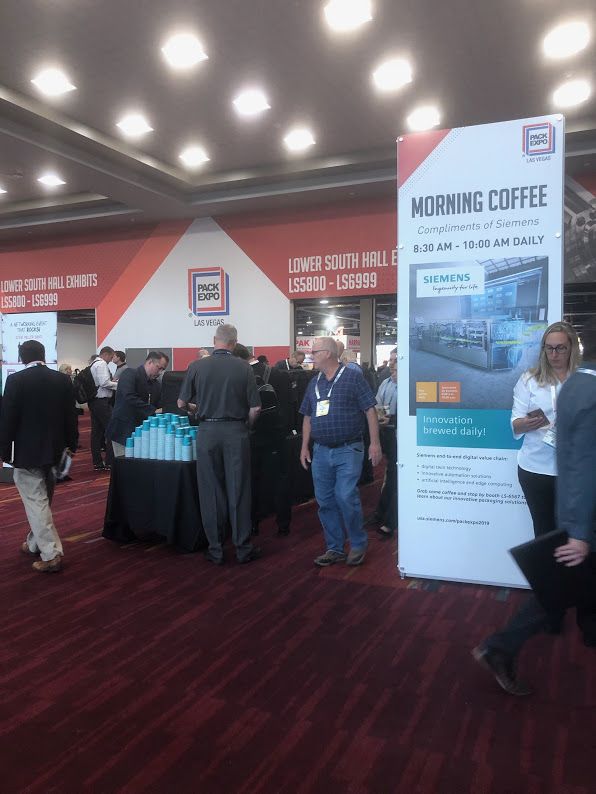 Good morning everyone! Gear up for another great day at #PACKEXPO with some complimentary coffee, sponsored by <a href="/Siemens/">Siemens</a> starting at 8:30 am in the Central Hall Lobby! #PACKEXPOLasVegas #HCPEXPO