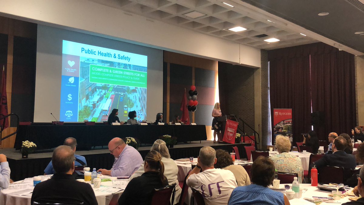 njbikeped's tweet photo. There is a direct link between the health of our communities and transportation- NJDOT Model Complete Streets Policy #CSNJ2019 https://t.co/bNdvRTD8WD
