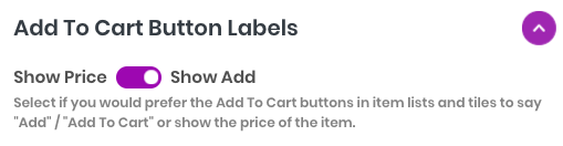 airbit's tweet photo. NEW: Choose how your 'buy' buttons are displayed in your #InfinityStore! You can now choose between displaying the price or 'Add to Cart'. Head to your Infinity Store General settings to make the change π https://t.co/pE5czdJXdQ