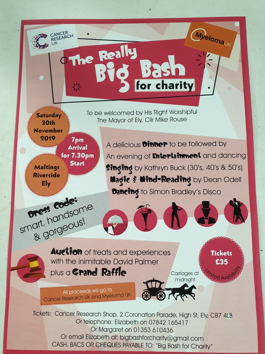 One to put in your diary for November..come and join in the fun with us on our real big bash
#bigbash #cruk #fun