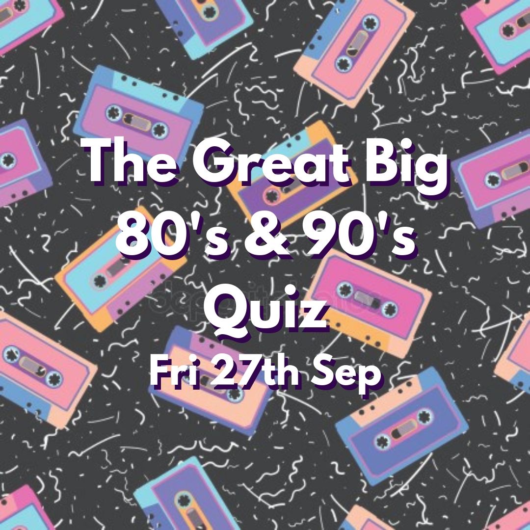 bar_varia's tweet photo. We're excited for our Great Big 80's &amp; 90's Quiz on Fri 27th Sep. Grab your crew and join us for some awesome prizes, terrific trivia and potentially the glory of winning the top cash prize
Reserve your spaces:
https://t.co/OLgKnIZwWF https://t.co/jR6PZJ2ZG8