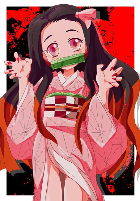ししのんさんがTwitterに投稿した竈門禰豆子(鬼滅の刃)のイラスト。