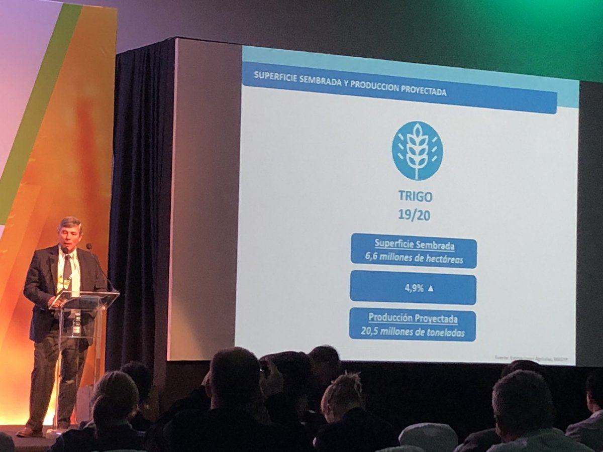 lgesposito's tweet photo. #Abitrigo le toca el turno a Argentina con @jesilveyra 6,6 millones de hectáreas y 20,5 millones de tons de producción. https://t.co/ot7Ah3k13c