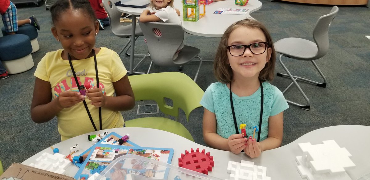 Maker Space in the library with Mrs. Matthews is loads of fun!