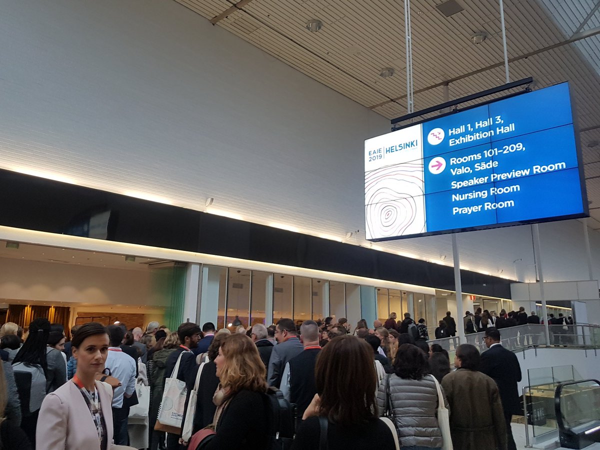 campluslife's tweet photo. Day 1:
Stop by booth #G16 @TheEAIE conference center and meet the #campluslife team @graziano_susan and Carola.
#EAIE #international #studyabroad #IHE #studyinItaly #studyinspain #studenthousing #Helsinki #intled https://t.co/HR3du8YIBU