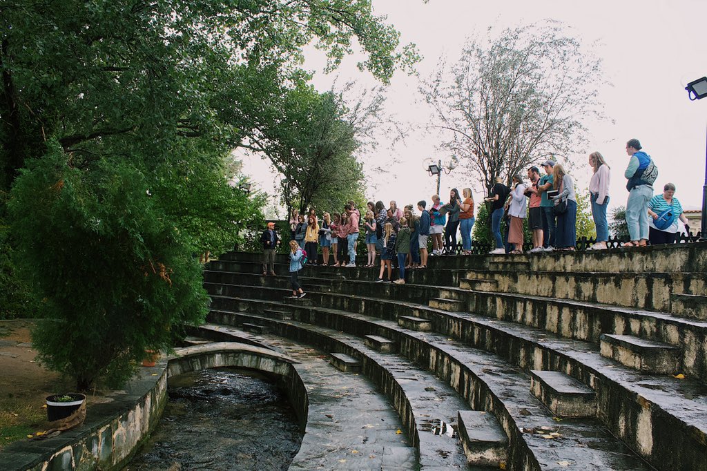 HUGreece's tweet photo. We are back home after a whirlwind trip to Northern Greece!
We saw the ruins of Delphi, the site where Paul met Lydia, Philippi, and the site of the Battle of Thermopylae! These highlights are just scratching the surface of all we learned and experienced! #HUGHUGfall2019 https://t.co/M25nnF1PSL