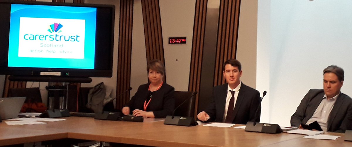 ceosfad's tweet photo. Interesting conversations at today's #Carers Cross Party Group @ScotParl around rights &amp; remedies. "Unless there's a remedy to enforce rights, they are meaningless" - Karen Wooton @CarersTrustScot. Food for thought for #RightsRespectRecovery... @MarkGriffinMSP @ThomasCArthur https://t.co/dNePuqK5Ar