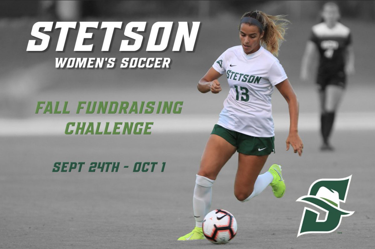 Calling all friends, family, alumni, and supporters! Join us in our Fall Fundraising Challenge! We appreciate all your support!! 💚🤠⚽️ stetson.giv.sh/fundraisers/fn…