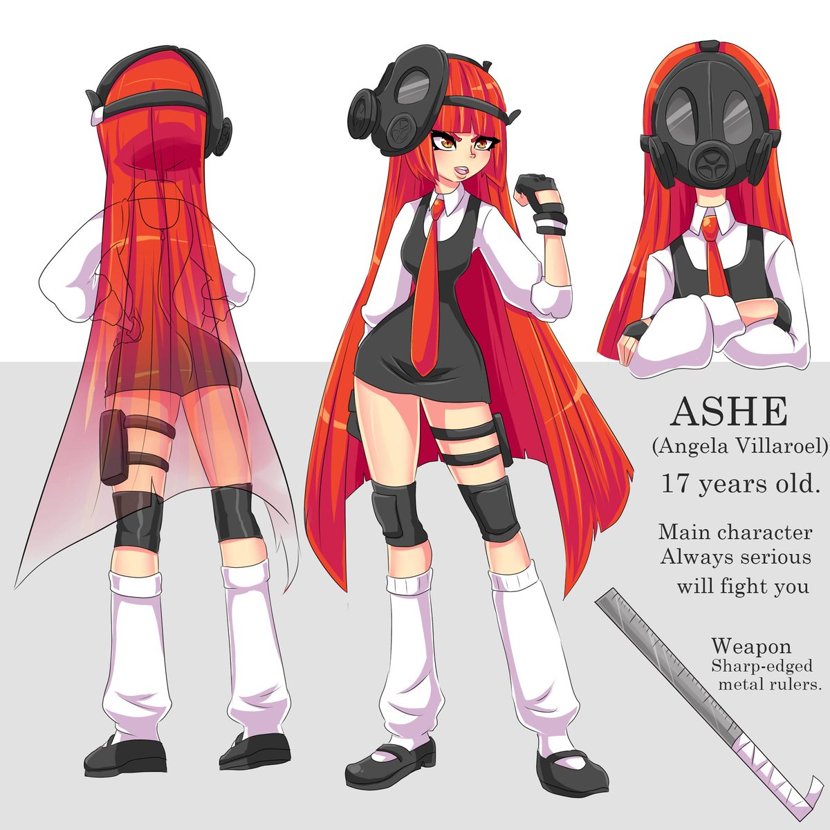 VelvetCookieVT's tweet photo. I'm working on new reference sheets for my Old OCs. This girl named "ASHE" is the deuteragonist from a project I've had on hold from 2015, and just now I feel the inspiration to continue with it.
#OC #InnocentFreak
So yes, Ref sheet comparison 2019 > 2015 https://t.co/XyVzA4STpk