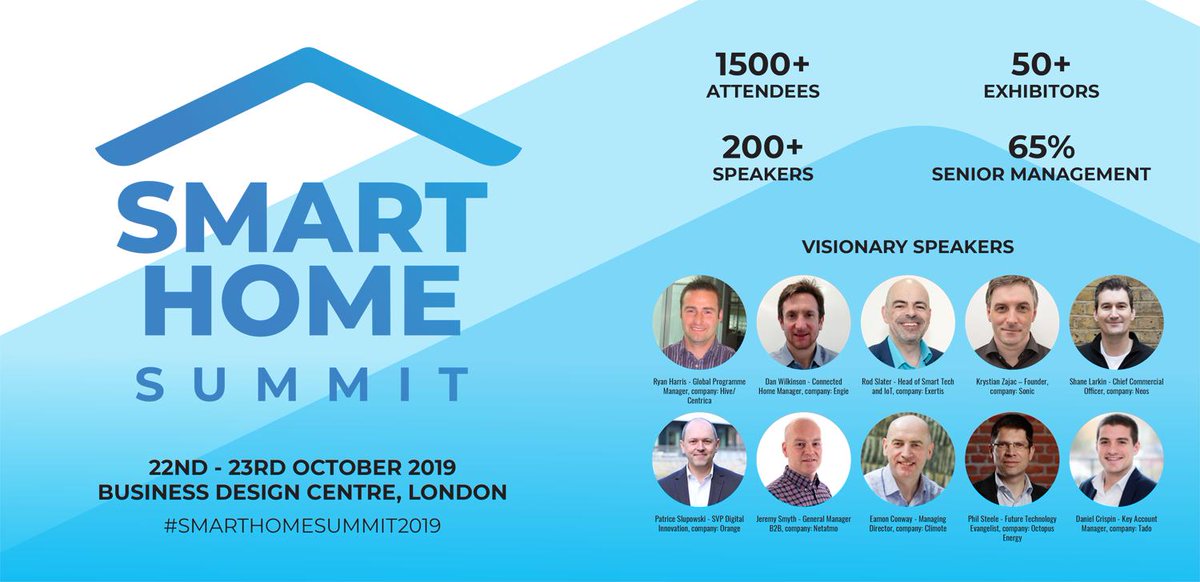 smarthomesummit's tweet photo. Have you seen the line-up? https://t.co/L4X8Vx93cD #smarthomesummit2019 #conference #visionaryspeakers #connectedhome #smarthome #connectedworld2019 https://t.co/LsDMDg71ky