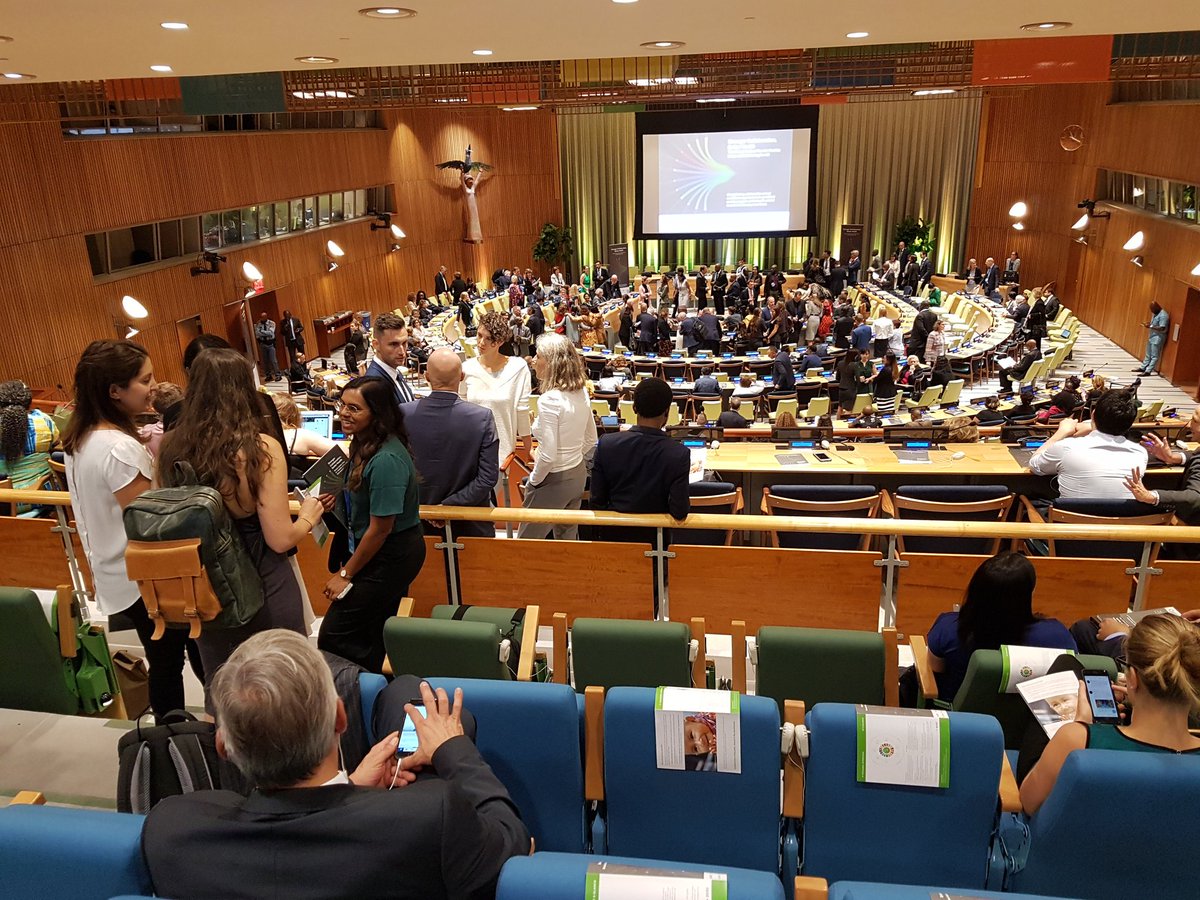 JTKlimisch's tweet photo. Stronger Collaboration, Better Health - gleich beginnt am Rande der #UNGA2019 der Launch des Global Action Plans for Healthy Lives and Wellbeing for All #SDG3forAll #UHC, organisiert von @GermanyUN im Trusteeship Council Chamber @GHHubGER @BMZ_Bund @BMG_Bund https://t.co/JEt1x5j0r4