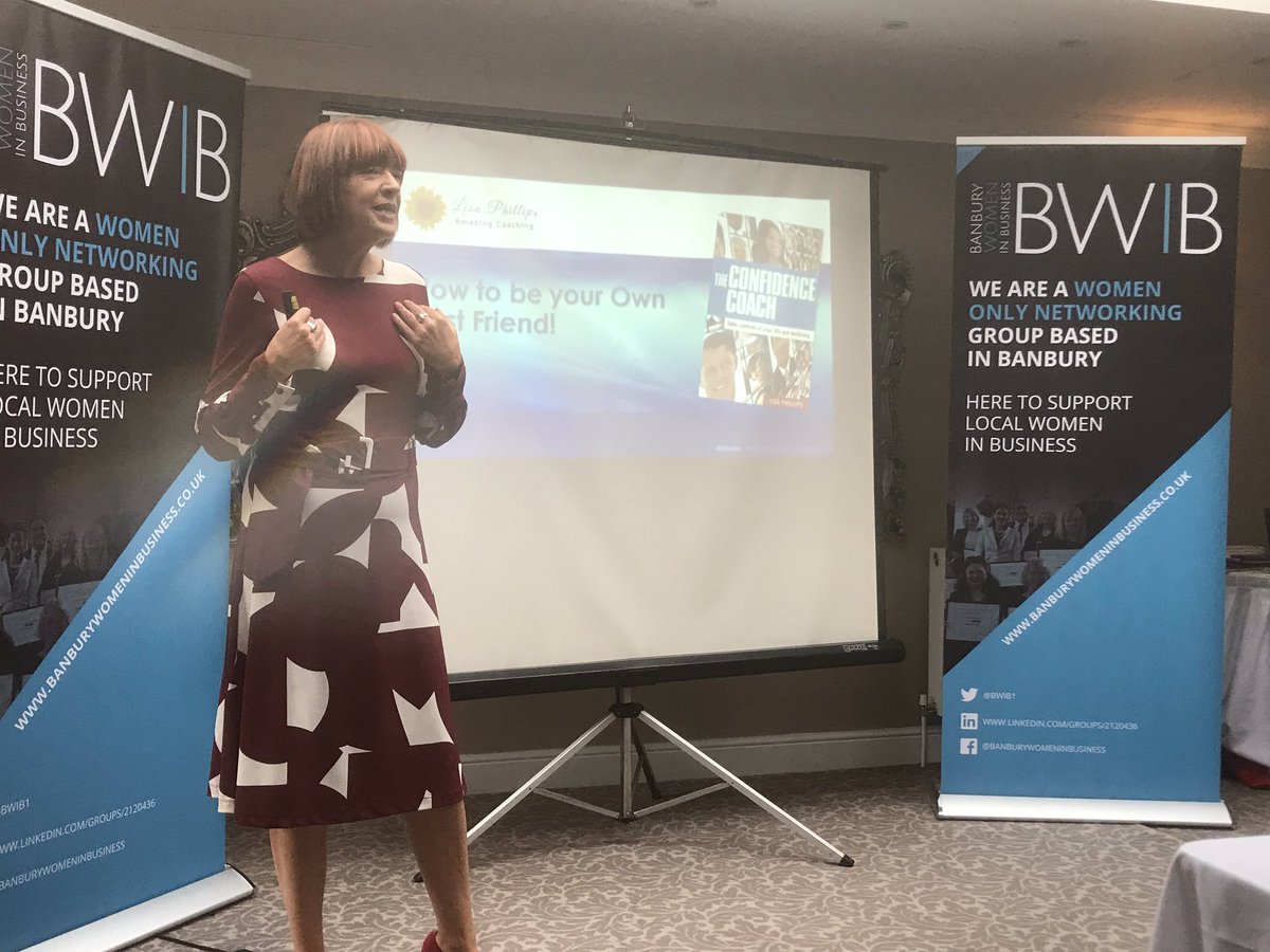 Our second guest speaker @AmazCoach talks to us about ‘how to be your own best friend!’ #BWIBAwards2019  #inspiring #WomeninBusiness