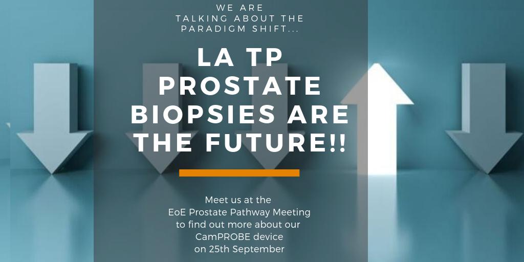 We will be at the East of England Prostate Cancer Pathway Meeting tomorrow, showcasing the future of prostate biopsies!! If you are attending, stop by to give our CamPROBE device a go. @UniversityCamb #camprobe #saferbiopsies #transperinealbiopsy
