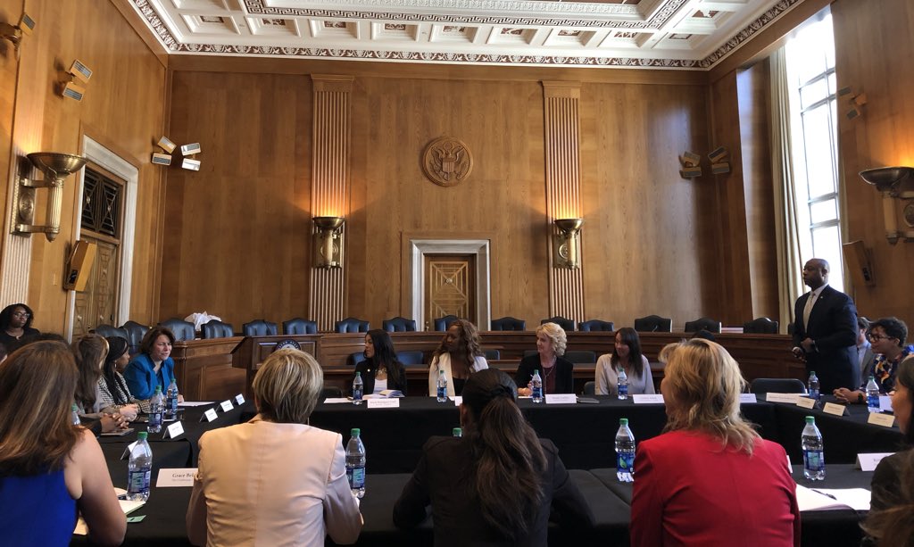 In awe of the incredible women entrepreneurs &amp; congressional support coming together to advance inclusive entrepreneurship. Thank you <a href="/startupsUSAorg/">Center For American Entrepreneurship</a> <a href="/SenAmyKlobuchar/">Senator Amy Klobuchar</a> &amp; <a href="/SenatorTimScott/">Senator Tim Scott</a>