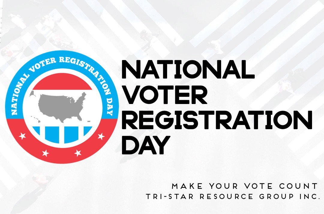 tristarresource's tweet photo. It’s National #Voter Registration Day!✨Your vote counts , make a difference TODAY https://t.co/i3cnIWhOxi
