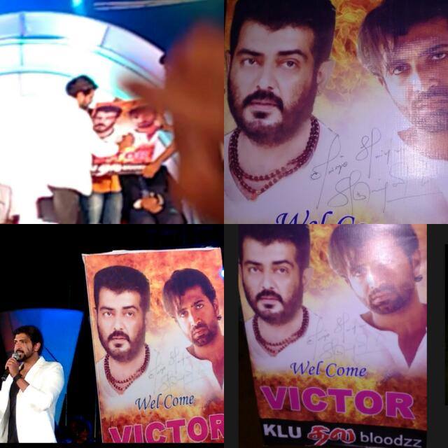 073sanjaykumar's tweet photo. @arunvijayno1 Such a remarkable day that you visited our college. Your presence made us happy though you had an injured leg... 
😍😍😍😘😘😘 https://t.co/4ZTmLQaOeE