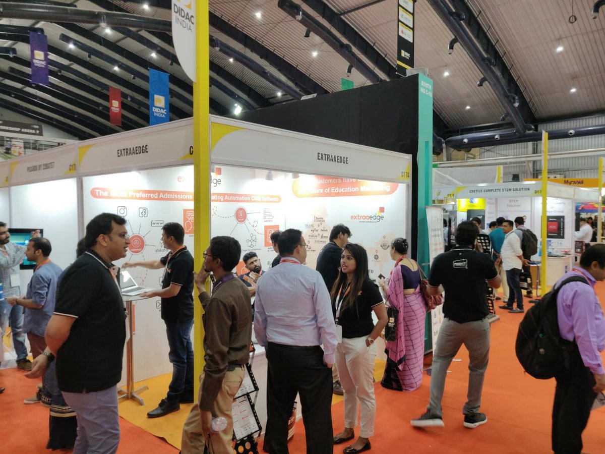 ExtraaEdge's tweet photo. @ExtraAEdge is dazzling at @DidacIndia, Asia's largest & India's only exhibition & conference for educational & training resources.
See you at booth C17A
#educationmarketing #extraaedge #didacindia #didac2019 #increaseadmissions #manageadmissions #predictadmissions https://t.co/e5QyZG3QX8