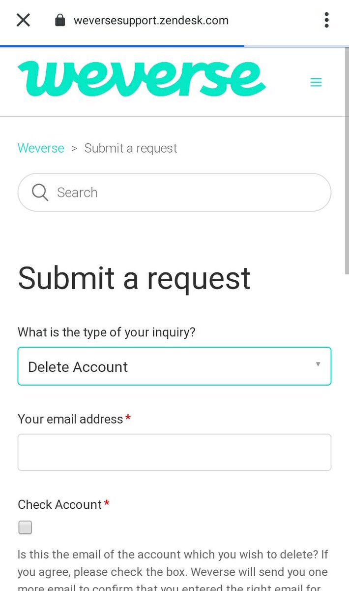 🧈TASH⁷₁₃ on Twitter: "In order to delete your account on weverse