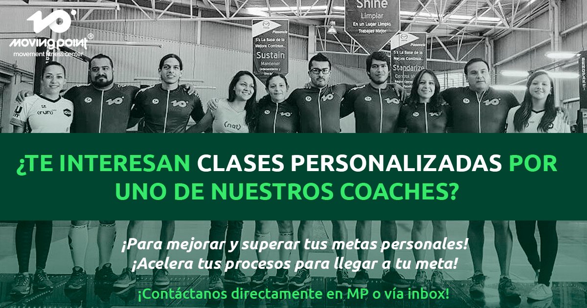 movingpointmx's tweet photo. ⁉️Quieres acelerar tus procesos y llegar más rápido a tus metas⁉️💪💯
‼️Nosotros te ayudamos‼️‼️Pregunta por nuestras clases personalizadas por uno de nuestros coaches‼️💚🤸‍♀️🤸‍♂️
#YoSoyMovingPoint #MovemosLoQueteMueve #MovingPointCommunity #RunMtb  #Movement  #EntrenmientoFuncional https://t.co/UetoQPFPTE