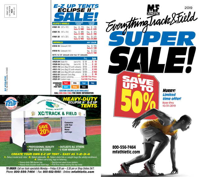 nationalthrows's tweet photo. M-F Athletic "Everything Track & Field" Equipment Super Sale - Save Up To 50%#Shot #Discus #Hammer #Javelin #Hurdles #PoleVault #HighJump #CrossCountry #Sprints #TrackNation #TrackandFieldNation #MeetManagement #Education #NikeThrowingShoes #Training https://t.co/R5fDFUswdu https://t.co/1Ue4u0rsOi
