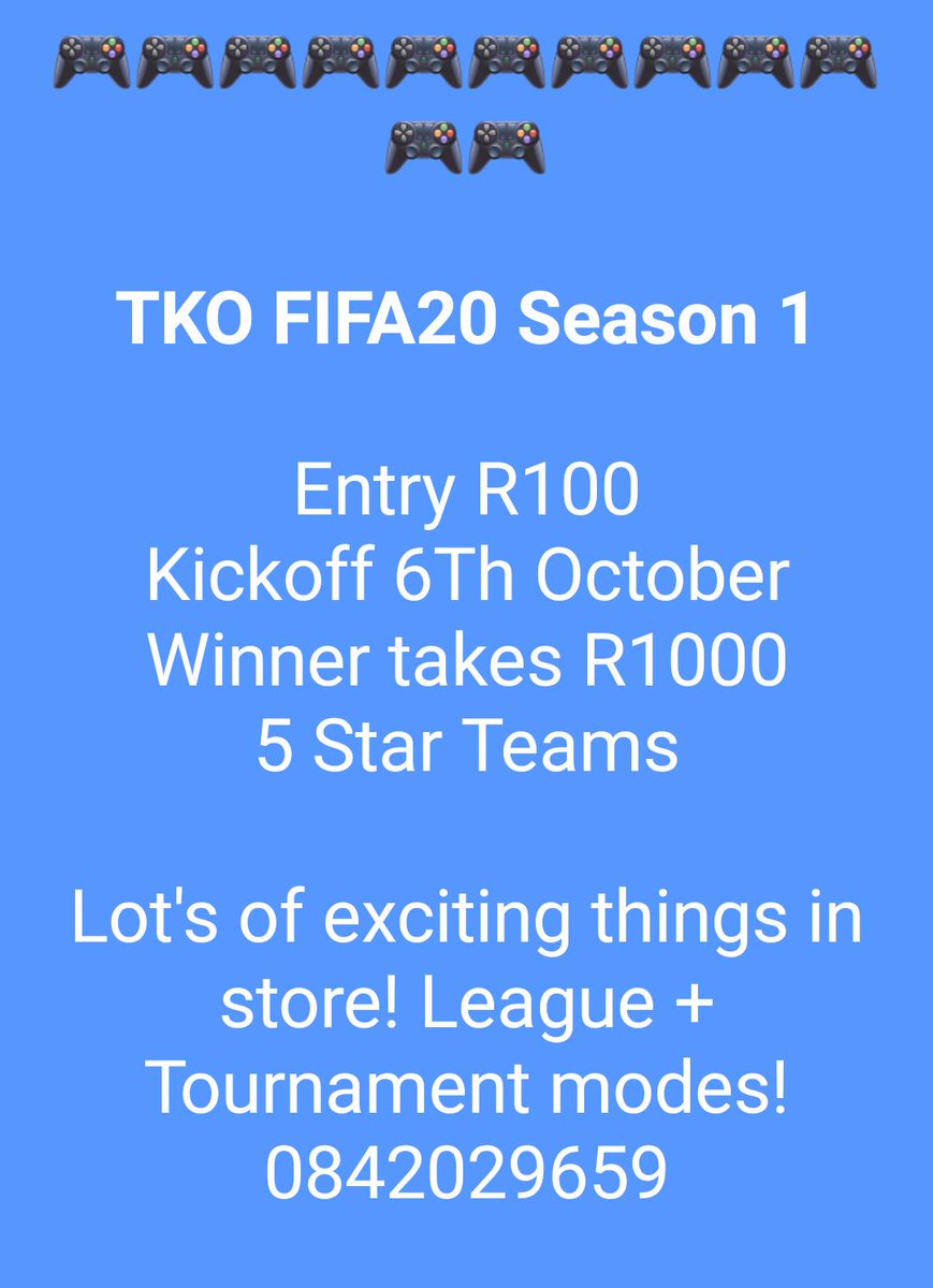 TkoFifaLeague's tweet photo. https://t.co/bW928IqCe3