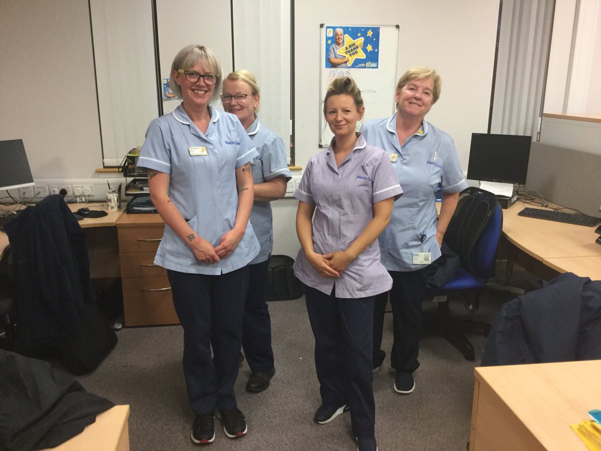 eamon_o_kane's tweet photo. Inspiring 40 mins chance encounter with ⁦@MarieCurieSCO⁩ Glasgow Fastrack team before they head out on evening shift.  After 5 mins knew these are the perfect visitors to patients &amp; family in need of care. Truly bringing light in darkest hours with feedback to prove it! https://t.co/DiLneYndM2