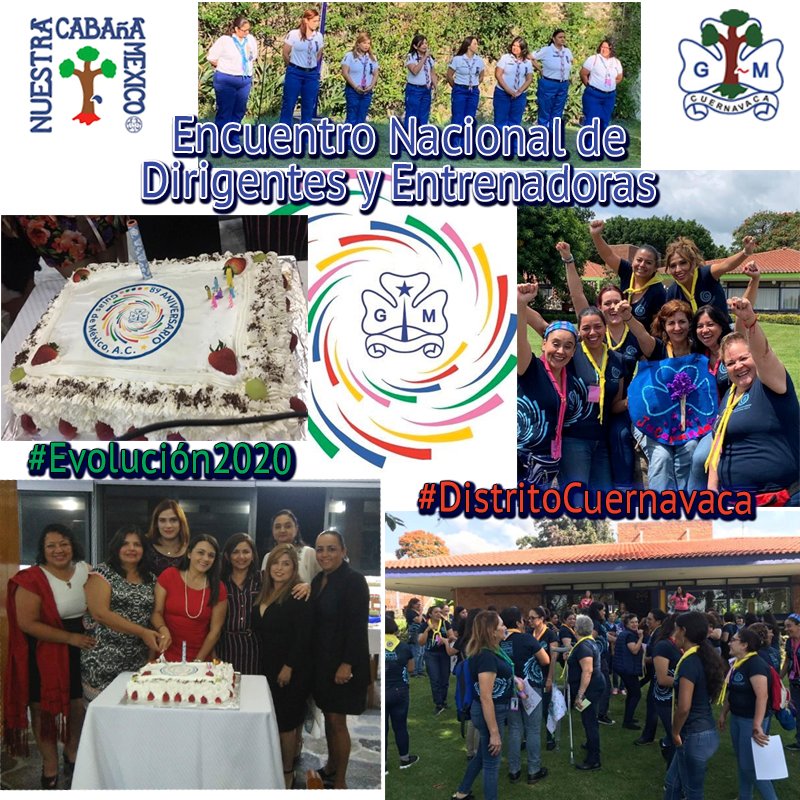 CVAGuiasMex's tweet photo. Este fin de semana Guías de México, A.C. celebró su 89 Aniversario, en el Encuentro Nacional de Dirigentes y Entrenadoras en @NuestraCabana Nuestro #DistritoCuernavaca tuvo en este evento a varias representantes a las cuales agradecemos su entrega y participación!!! Gracias!! https://t.co/cB9pZjLURy
