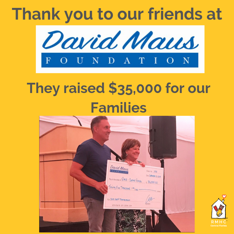 RMHCCF's tweet photo. Thank you to all the sponsors, silent auction donors, celebrity participants, attendees, foundation members and volunteers of the 15th Annual David Maus Celebrity Golf Tournament. The @DavidMausFDN donated $35,000 to RMHCCF. Thank You! https://t.co/zDHut7uOKp