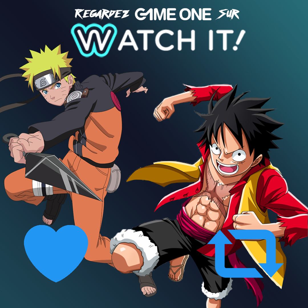A vos votes ! Vous êtes plutôt Naruto Shippuden ou One Piece ? 😉
Dans les deux cas, vous pouvez retrouver votre manga préféré sur la chaine Game One, disponible sur l'application Watch It !
👉bit.ly/GameOne_Watch_…