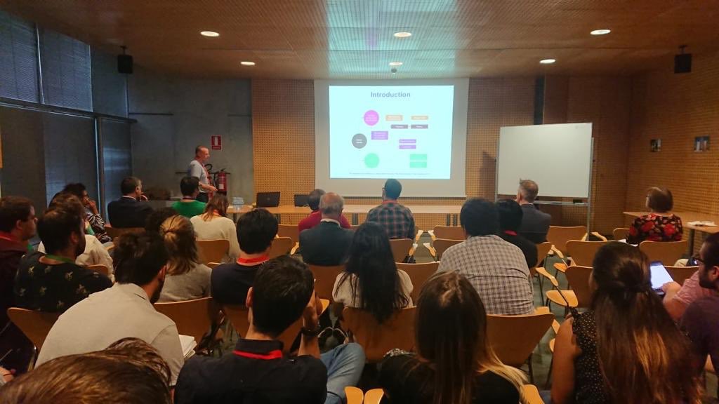 ICIQchem's tweet photo. Busy day at #EUGSC4, with sessions ranging from #heterogeneus #catalysis, to #co2 conversion, #water purification, #industry etc. &amp; group picture! #chemistry #sustainability https://t.co/kEhWyXfcAB