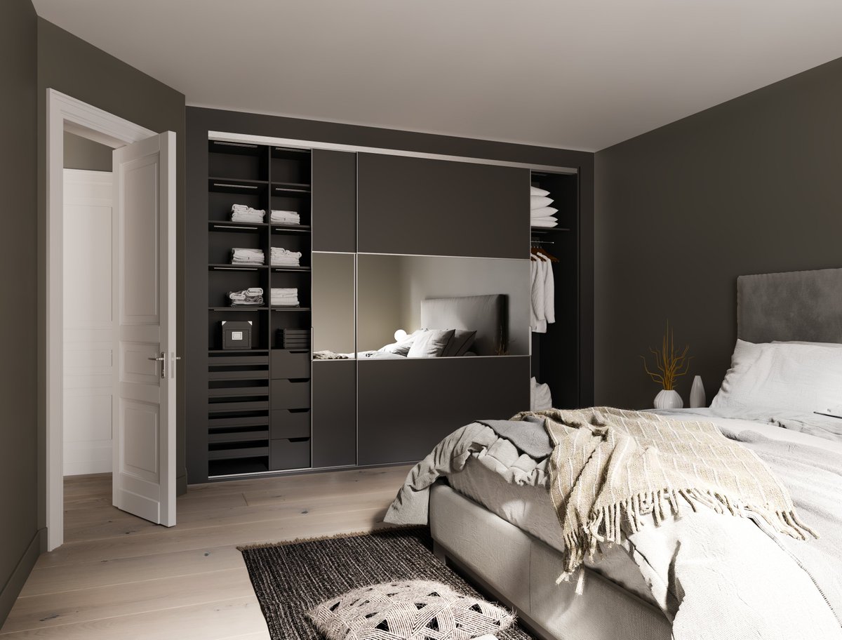 DM__Design's tweet image. We mentioned Fjord being a popular choice for bedrooms, how about charcoal? literally goes with anything and looks super clean! #dmdesign #bedrooms #bespoke #furniture #manufacturer