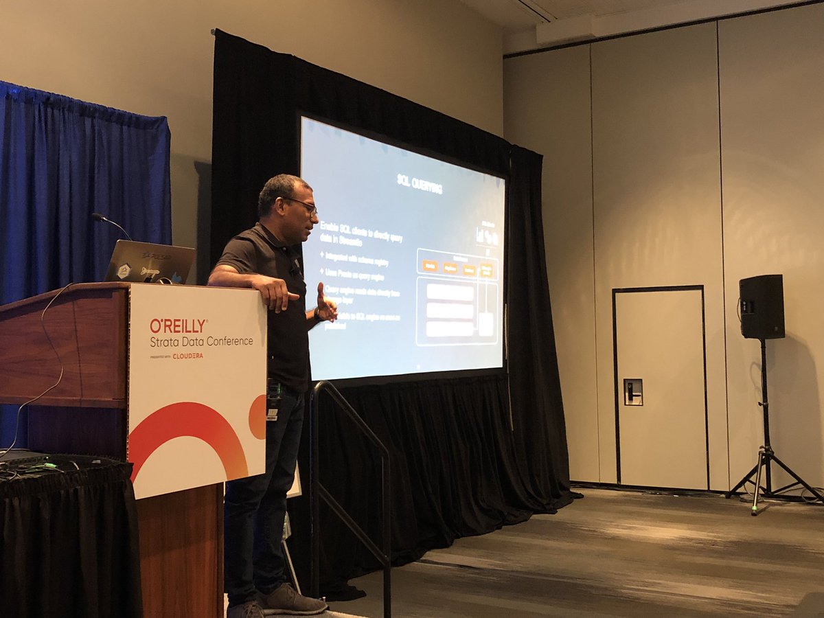 <a href="/karthikz/">Karthik</a> talking about #ApachePulsar at #StrataNYC19

with <a href="/anuragk_/">Anurag Khandelwal</a> and myself