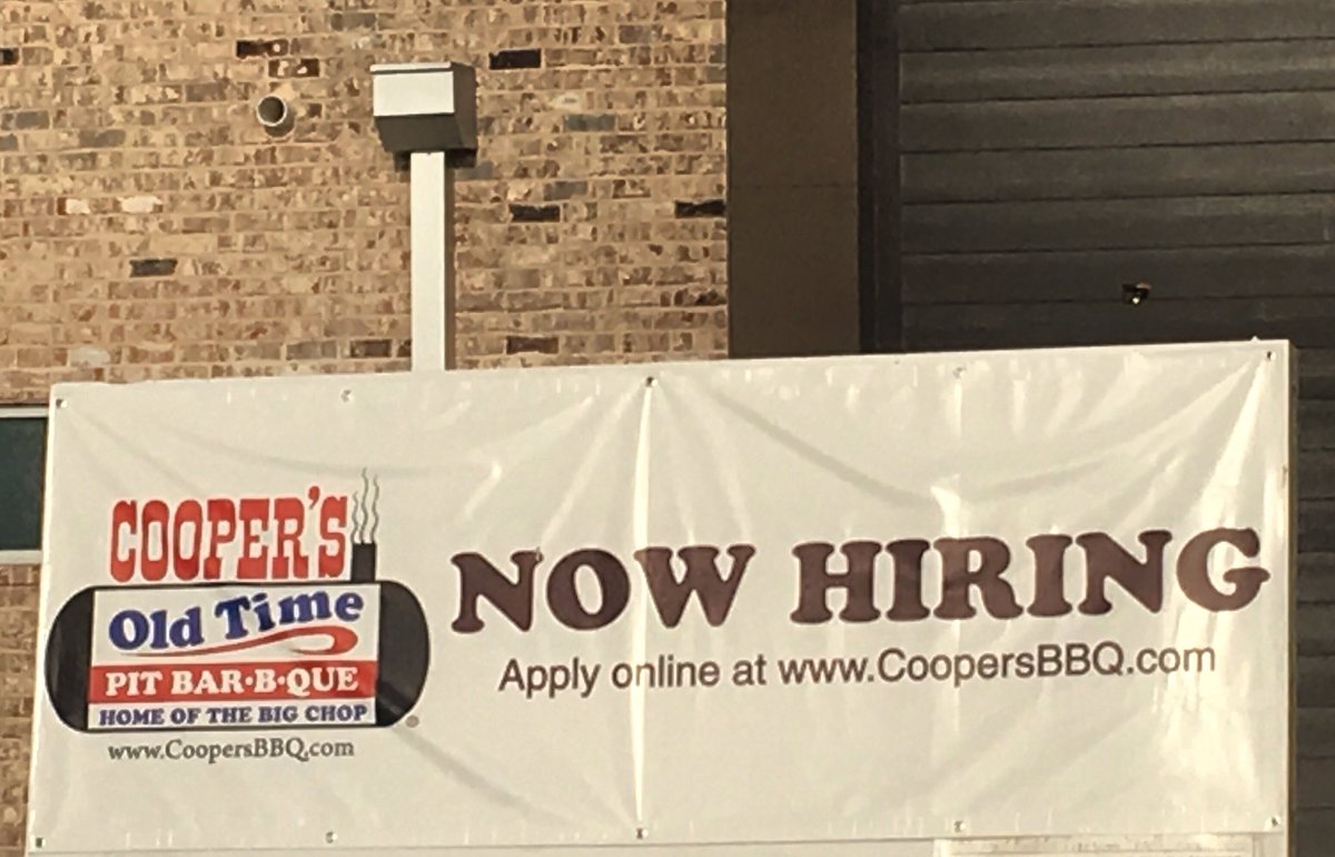 Hey Aggies! We are hiring! Go to CoopersBBQ.com and click College Station to apply. We are looking for honest, friendly and hard-working folks to join our team!