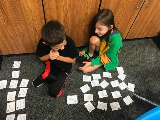 Jessica45652604's tweet photo. 2nd graders at #d54armstrong work on a renaming numbers matching game. They were so excited when they found their matches!!! https://t.co/EGrv1ke9KQ