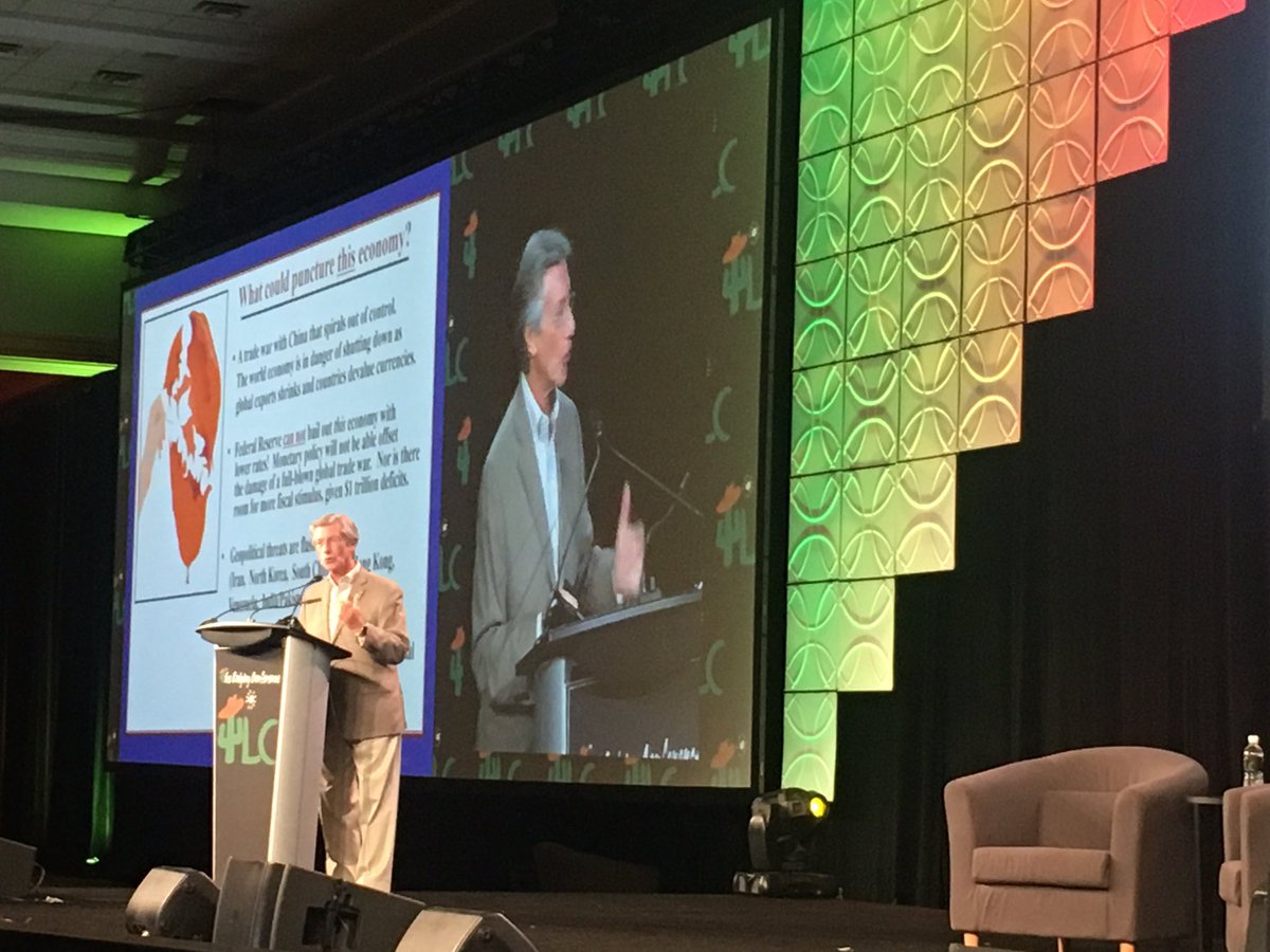 HNN_Dana's tweet photo. Bernard Baumohl, chief global economist at The Economic Outlook Group, says the trade war is a “huge foot on the neck of the economy.” @LodgingEvent https://t.co/xmCd78ULe8