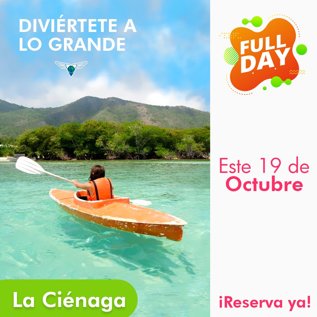Es momento de viajar con tus amigos😎🌴🌞 a la Ciénaga donde podrás disfrutar de un full day, crea momentos y experiencias únicas!
•
•
•
📲¡Consúltanos!
FECHA DE VIAJES:
La Cienaga: 19/10/2019