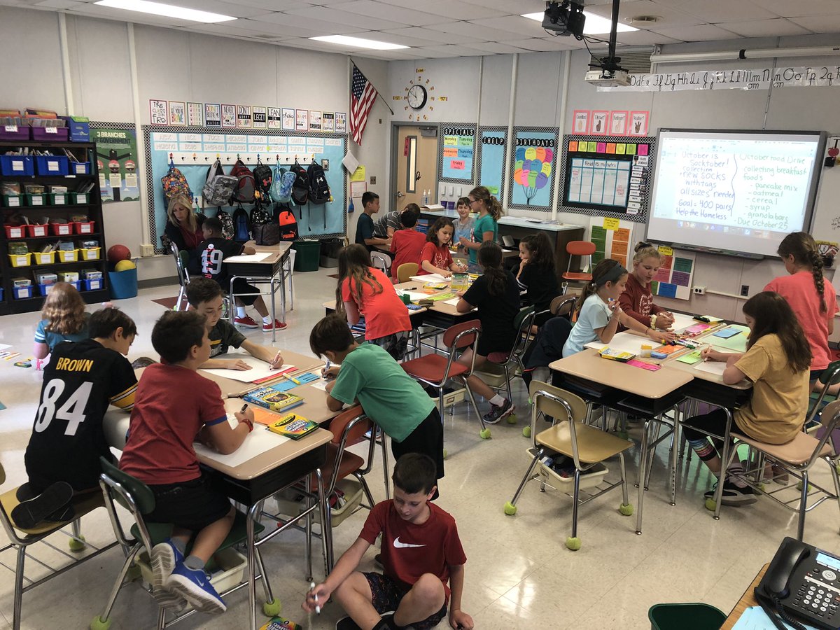 VS Student Council members hard at work preparing for our first few fundraisers. #hawkaboutit