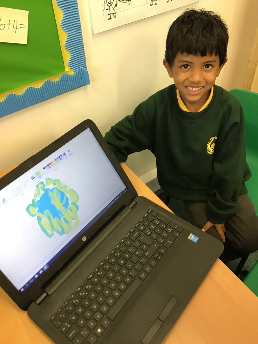 SparrowsMPS's tweet photo. Look at our wonderful flowers that we created on the computer. @ictmps https://t.co/rPGjzfJwNF
