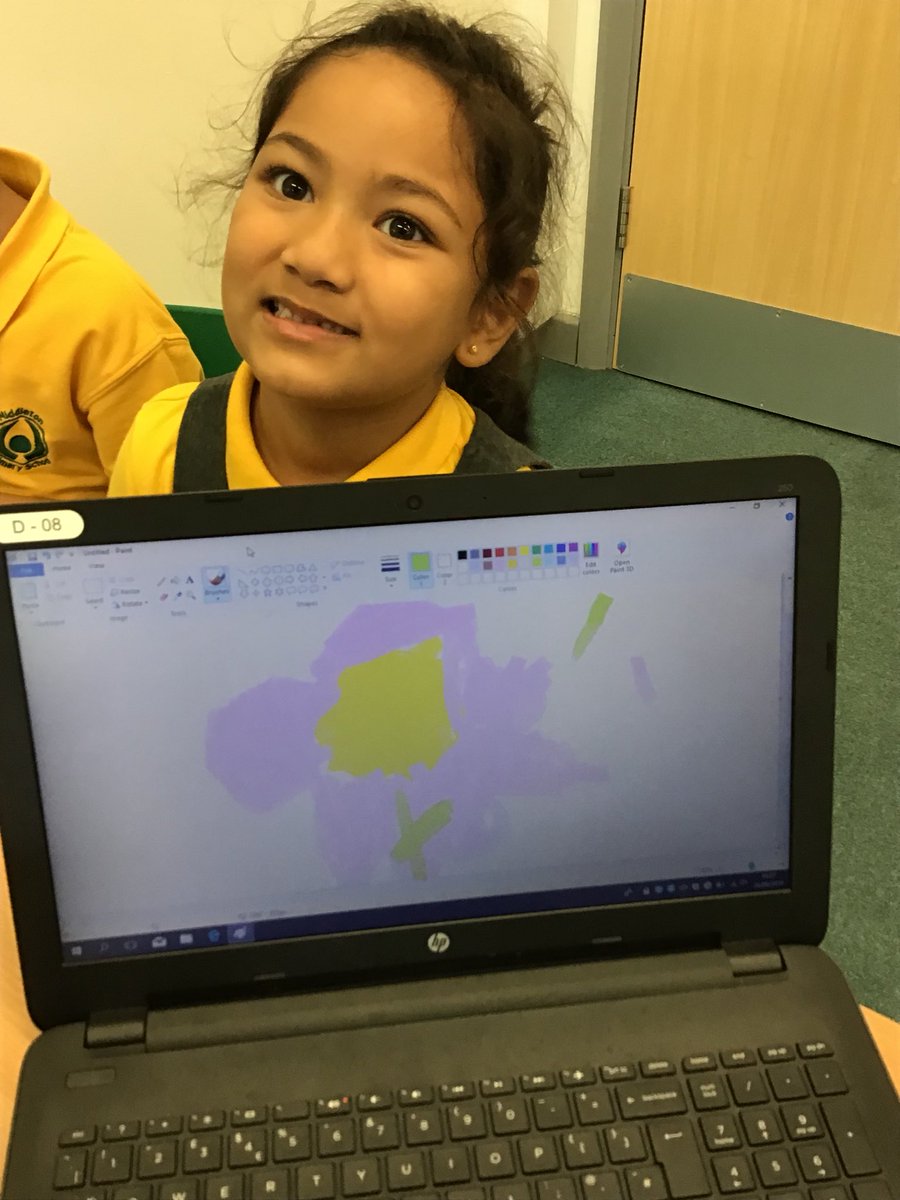 SparrowsMPS's tweet photo. Look at our wonderful flowers that we created on the computer. @ictmps https://t.co/rPGjzfJwNF