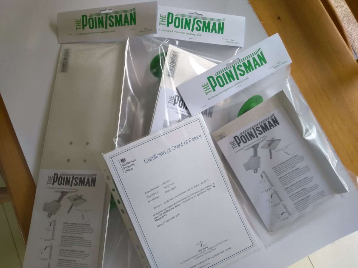 The_Pointsman's tweet photo. We at the pointsman are proud to announce that we have now got our patent for our pointing hawks, three years of had work has finally paid off were well chuffed https://t.co/JQYDUdI8lp