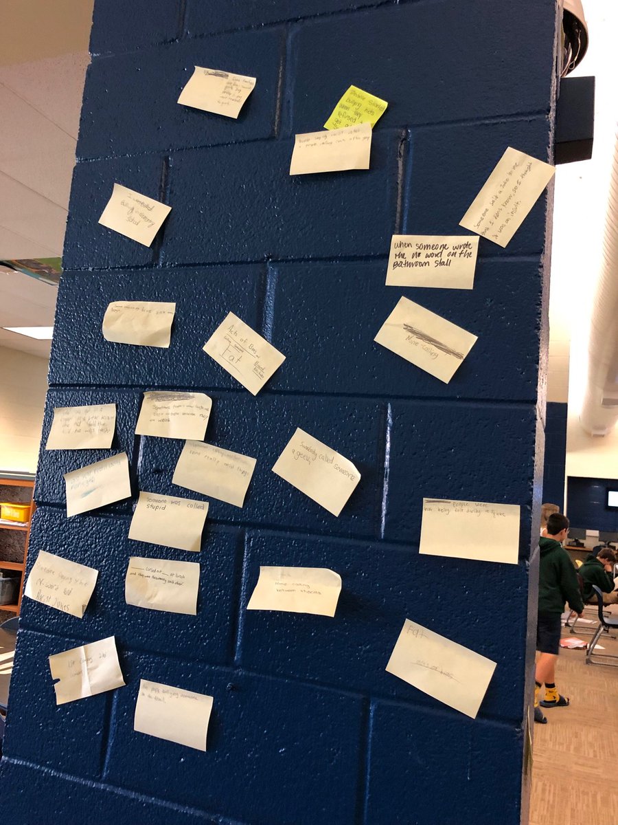WeddingtonMSNC's tweet photo. Today 7th Ss learned about the power of words, thanks to 7th gr. Ts and @GreensponCenter 
#WordsNotWeapons #BreakingBarriers #StartWithHello #KeepingUSafe #HumanBetterment @AGHoulihan @UCPS_MonroeNC https://t.co/0YWwDZ20ye