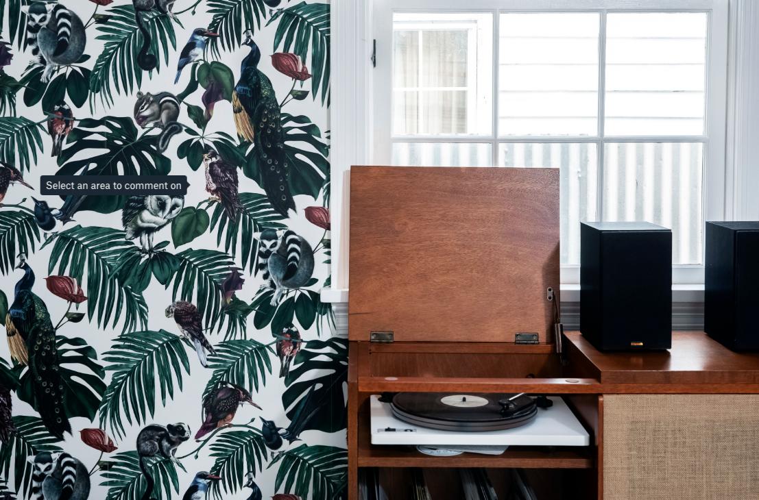 Gorgeous Wallpaper Installl - so chic so ApartmentTherapy-ish! wallpaper from @witchandwatchman

#apartmenttheraphy
#wallpaper #pattern #junglewallpaper #interior design