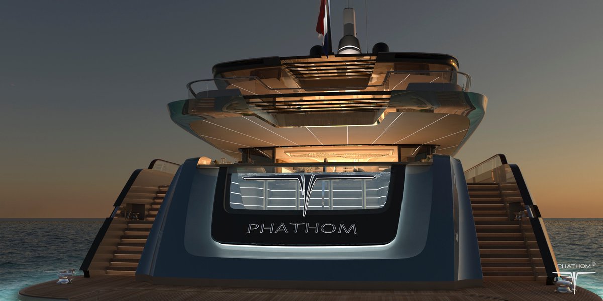 PhathomStudio's tweet image. A glimpse of #Phathom-1.  Our idyllic version of an 80m Superyacht