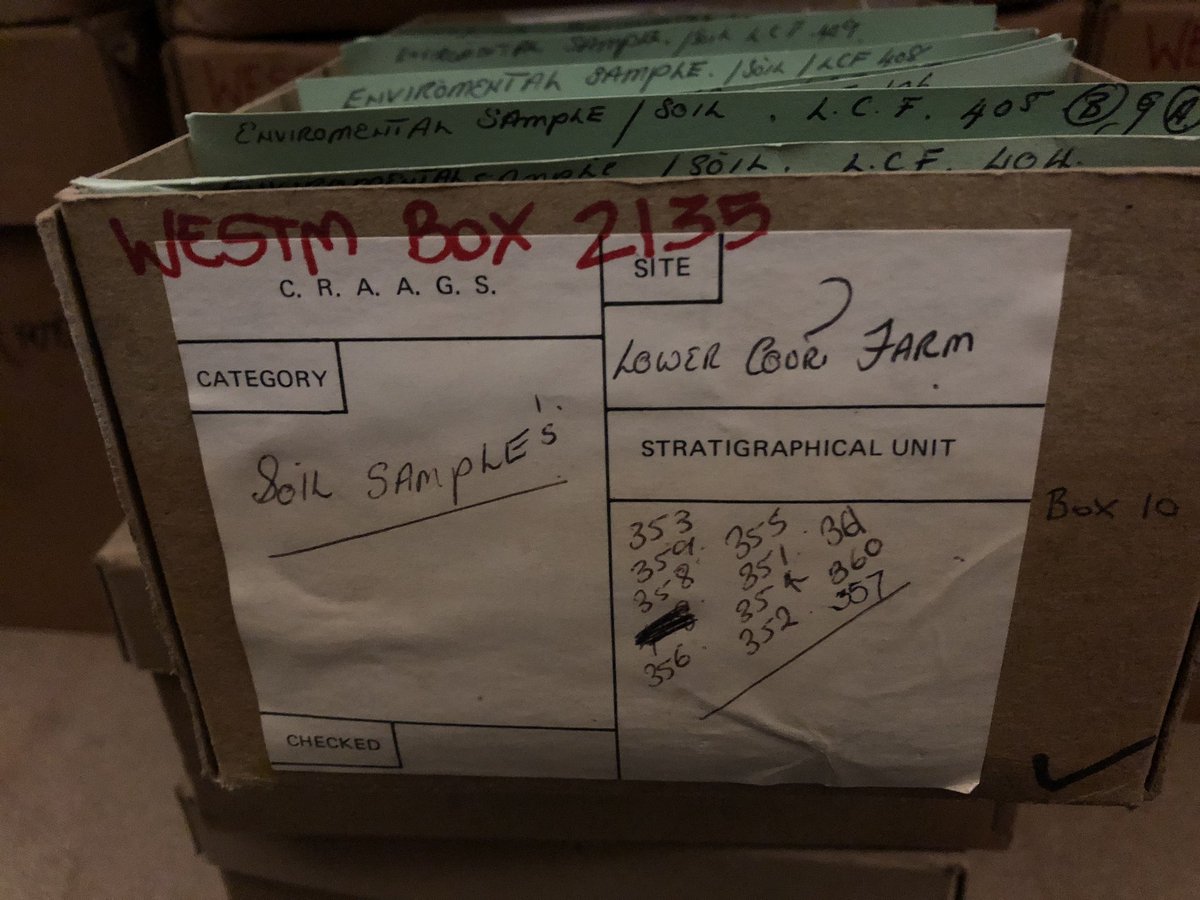 AmalKhreisheh's tweet photo. Today my colleague @Sabrina_Ruffino found this work of art on the inside of the lid of a box of soil samples from Lower Court Farm, Long Ashton (1978)! #FoundinStore #SWHTDiscovery #SouthWestHeritageTrust https://t.co/1OUBU77QYO