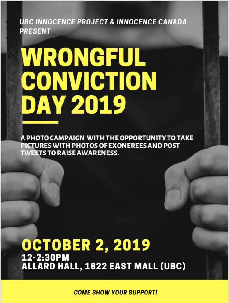 International Wrongful Conviction Day Committee tweet media
