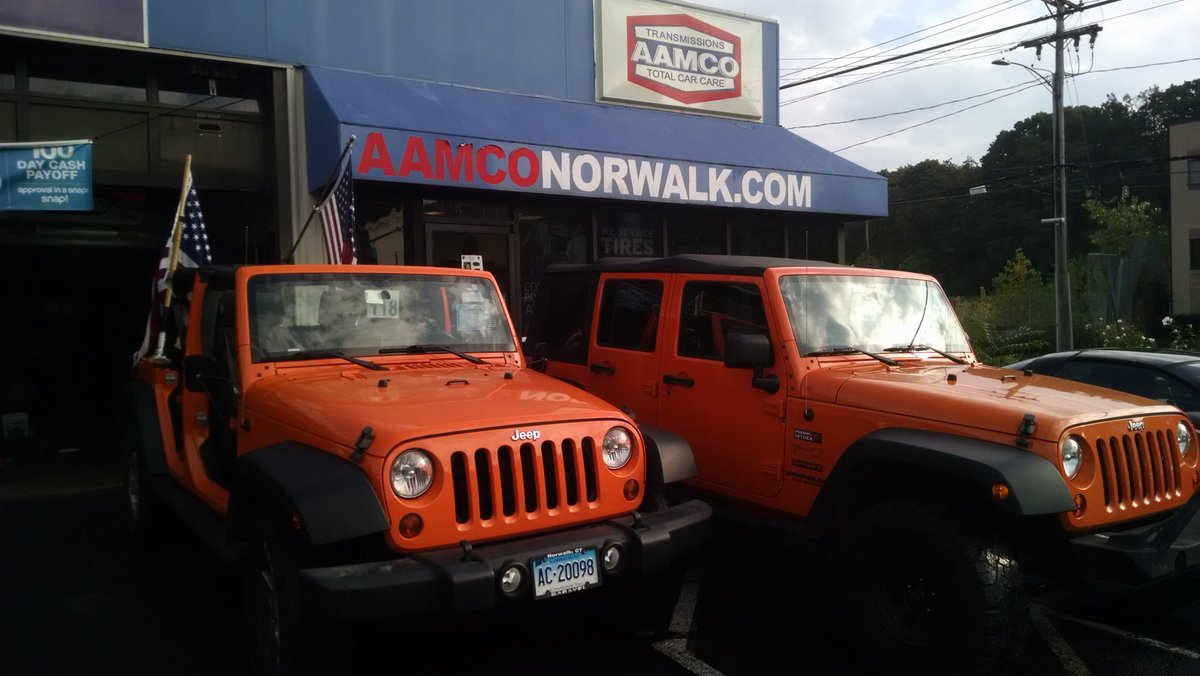 AamcoNorwalk's tweet photo. Orange Jeep Wrangler day @aamconorwalk !!
"Orange' you happy to be part of the AAMCO Norwalk family!
#aamconorwalk
#jeep
#wrangler
#totalcarcare
#whenyourehereyourefamily https://t.co/kRFz9diojW