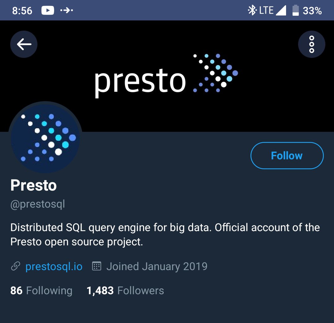 yesTeaPea's tweet image. #prestodb #prestosql

This seems very petty. At least break with grace and respect 😏